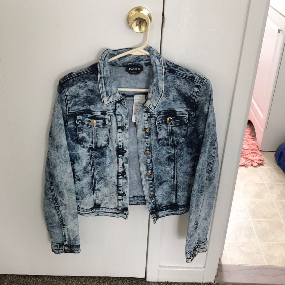 Bebe Sigmund denim jacket Size Large